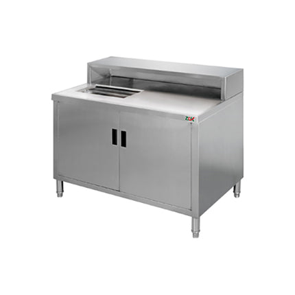 Stainless Steel Ice Bin Workstation