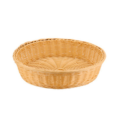 Φ270mm Round Polypropylene Rattan Basket Tray