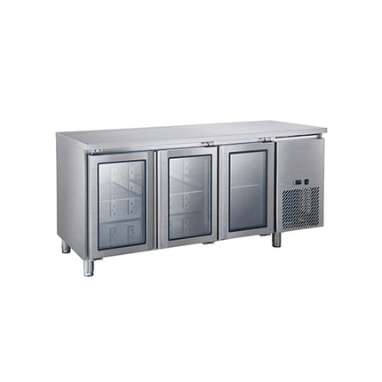 3 Glass Doors Fancooling Undercounter Chiller