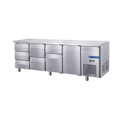 1 Doors 7 Drawers Fancooling Undercounter Chiller