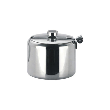 Stainless Steel Sugar Bowl With Hinged Lid