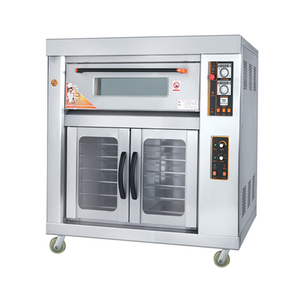 1-Layer 1-Tray Gas Deck Oven with 12-Layer Proofer