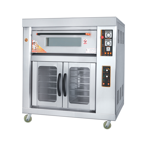 1-Layer 1-Tray Gas Deck Oven with 12-Layer Proofer