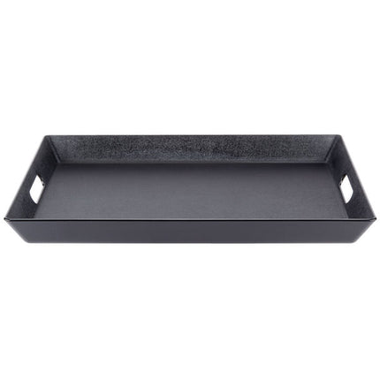 GET RST-1522-BK 20" x 15" Black Plastic Non-Skid Room Service Tray