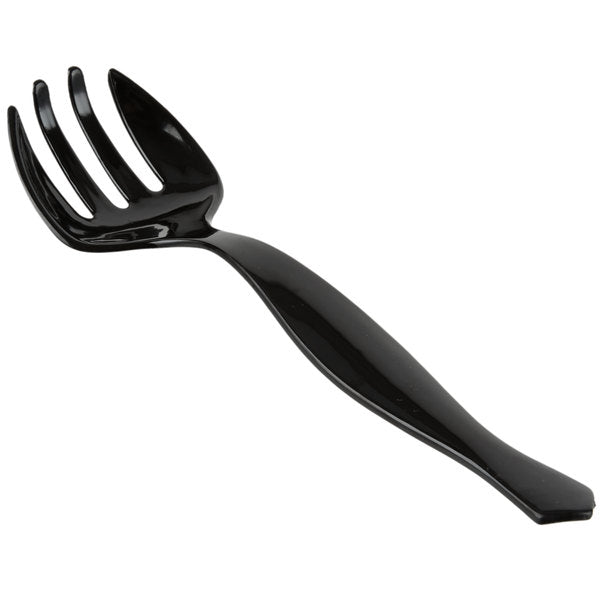 Black Disposable Plastic Serving Fork