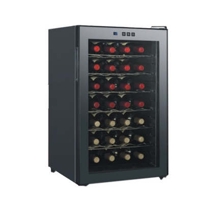 28 Bottles Semiconductor Wine Cooler With Touch Panel