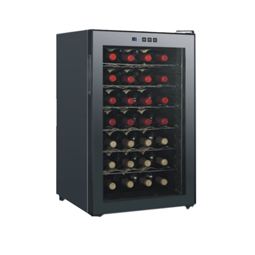 28 Bottles Semiconductor Wine Cooler With Touch Panel