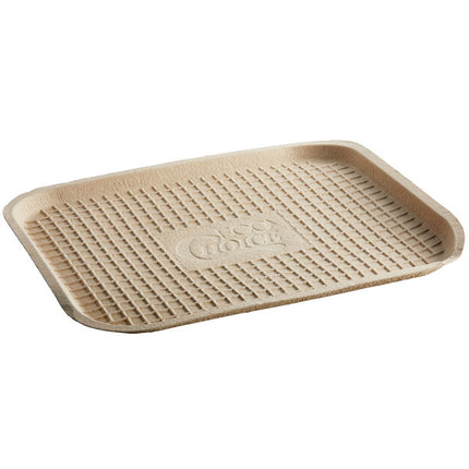 Molded Fiber / Pulp Rectangle Tray - 100/Case