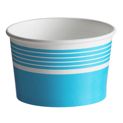 Blue Paper Frozen Yogurt / Food Cup - 1000/Case