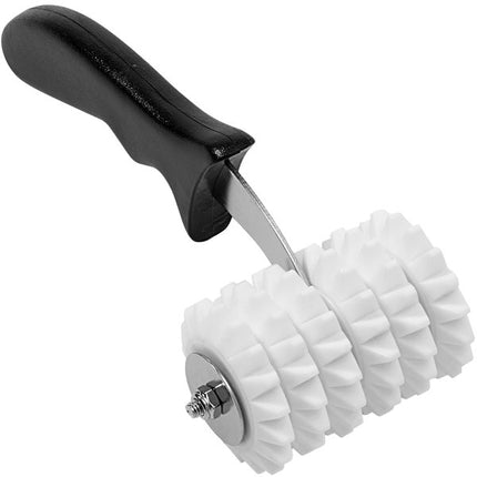 3 1/2" Wide Dough Docker with Pointed Wheels and Plastic Handle