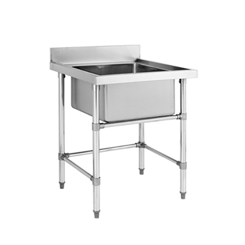 600*600*850+100mm SS304 600mm Single Sink Bench