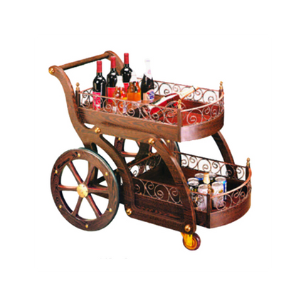 Classical Wooden Wine and Liquor Cart