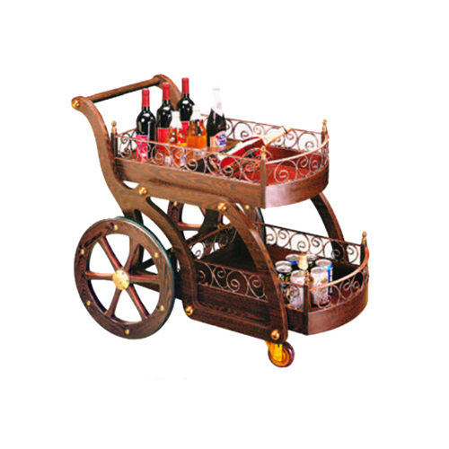 Classical Wooden Wine and Liquor Cart