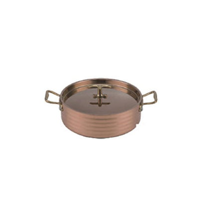 Triple-ply Copper Rondeau Pan With Cover