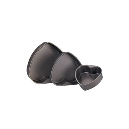 6"8"10"Hard Anodized Heart Cake Pan