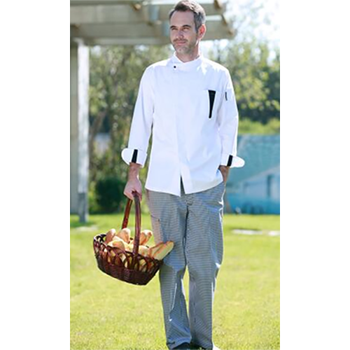 Black & White Pants With Half Elastic Band