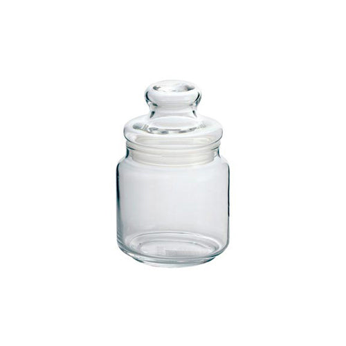 Round Glass Jar With Lid