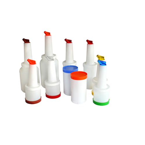 Bottle Pourer 1 Ltr with Spout and Lid           Polyethylene