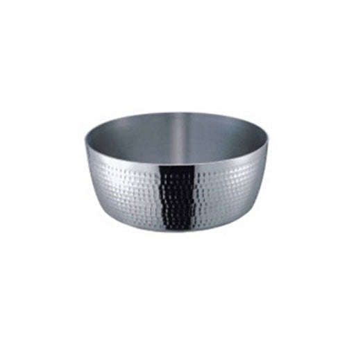 Triple-ply Stainless Steel Hammered Sagittal Bent Pan