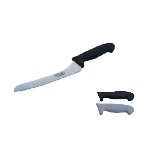 9''Offset Bread Knife With Black Plastic Handle