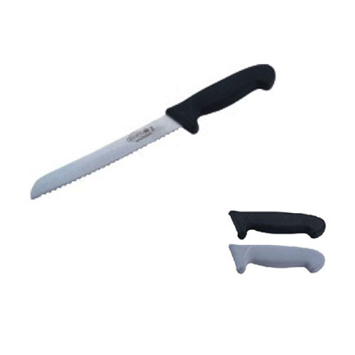 8'' Bread Knife With Black Plastic Handle