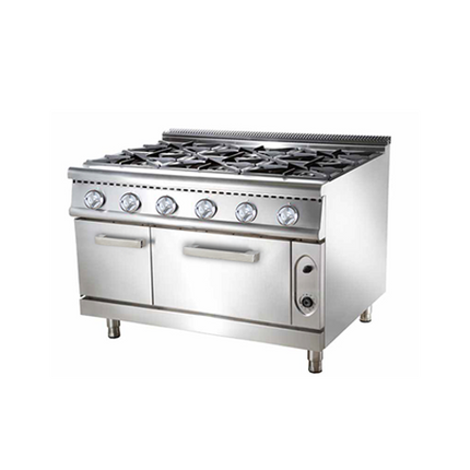 900 Series Gas Range With 6-Burner And Gas Oven