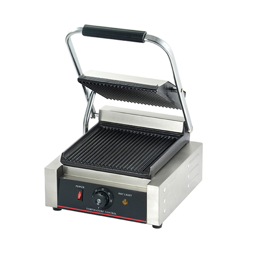 Single Head Top & Bottom Both Grooved Panini Grill