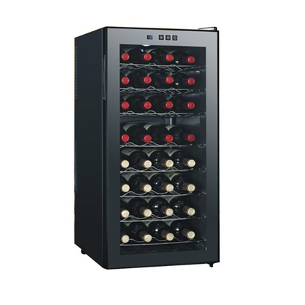 32 Bottles Semiconductor Wine Cooler With Touch Panel