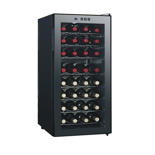 32 Bottles Semiconductor Wine Cooler With Touch Panel