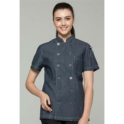 Blue Ashes Unisex Chambray Chef Coat