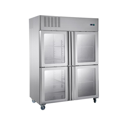 4 Glass Doors  Fancooling Upright Chiller