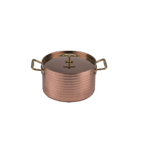 Triple-ply Copper Rondeau Pan With Cover