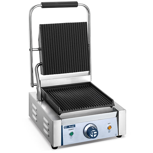 Single Head Top & Bottom Both Grooved Panini Grill