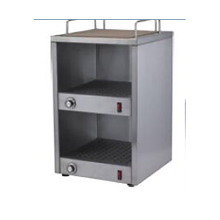 Stainless steel 2 layer plate warmer cabinet