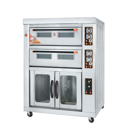 2-Layer 4-Tray Electric/Gas Deck Oven with 12-Layer Proofer