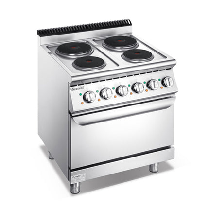 700 Series Electric 4-Hot Plate Cooker With Oven