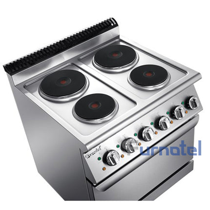 700 Series Electric 4-Hot Plate Cooker With Oven