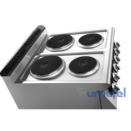 700 Series Electric 4-Hot Plate Cooker With Oven