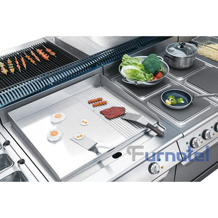 700 Series Electric 2/3 Flat 1/3 Grooved Griddle With Cabinet