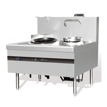 Gas Wok Stove With 1-Burner And 1-Warmer