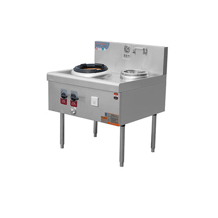 1000 Wok Stove With 1-Burner And1-Warmer