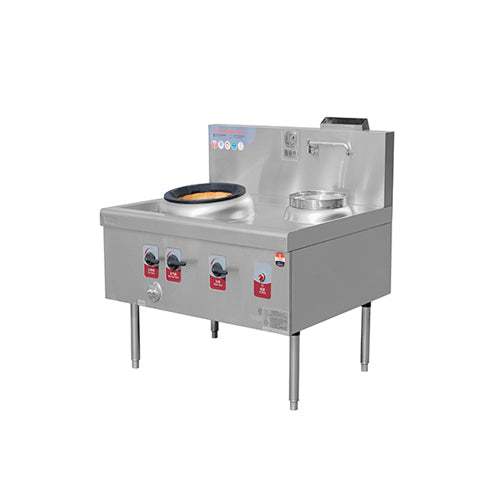 Wok Stove With 1-Burner And1-Warmer