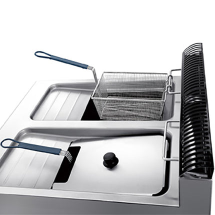 900 Series Electric 2-Tank 2-Basket Fryer With Cabinet