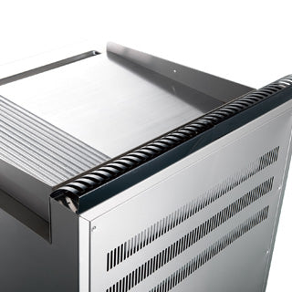 900 Series Gas 2/3 Flat 1/3 Grooved Griddle With Cabinet