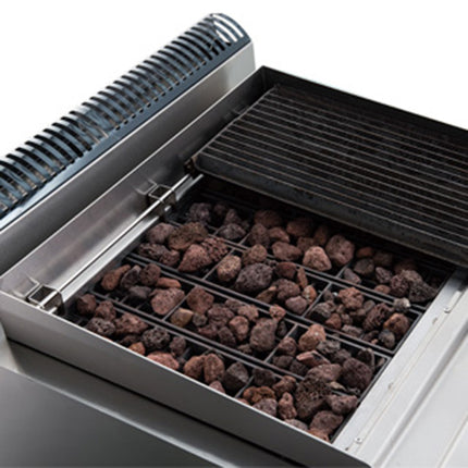 900 Series Gas Lava Rock Grill With Cabinet