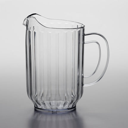 Choice 60 oz. Clear SAN Plastic Beverage Pitcher