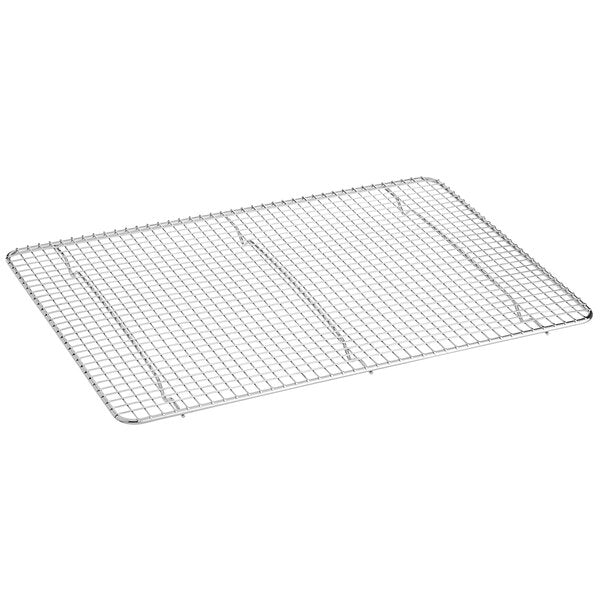 12" x 16 1/2" Chrome Plated Footed Wire Cooling Rack for Half Size Sheet Pan