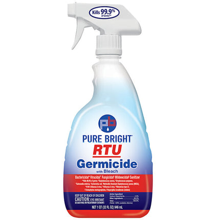 All Purpose Ready-to-Use Germicidal Cleaner with Bleach - 9/Case