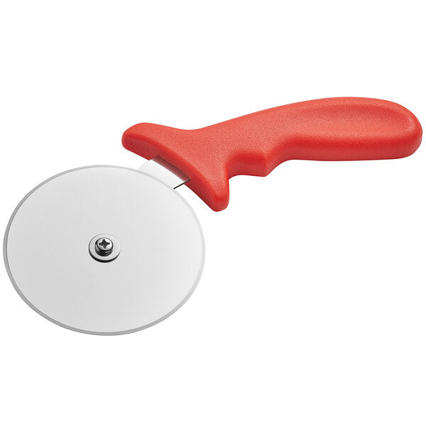 4" Pizza Cutter with Polypropylene Red Handle