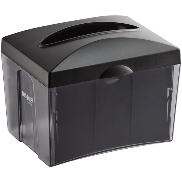 Smoke Black Tabletop Interfold Napkin Dispenser